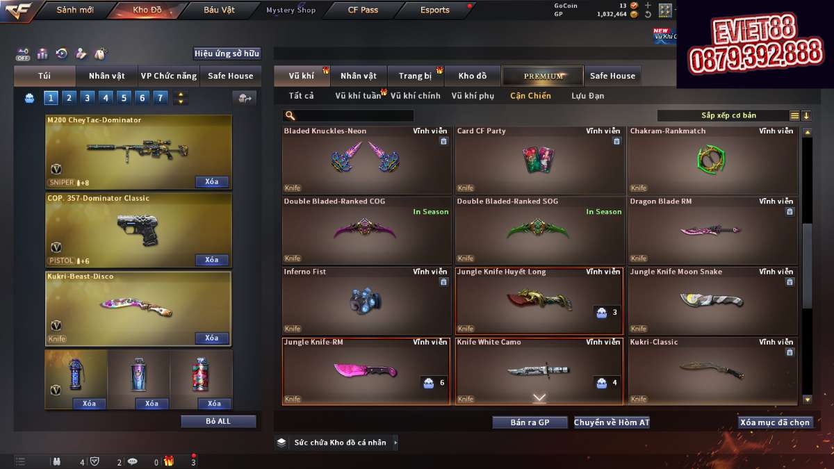 shop acc cf uy tin gia re